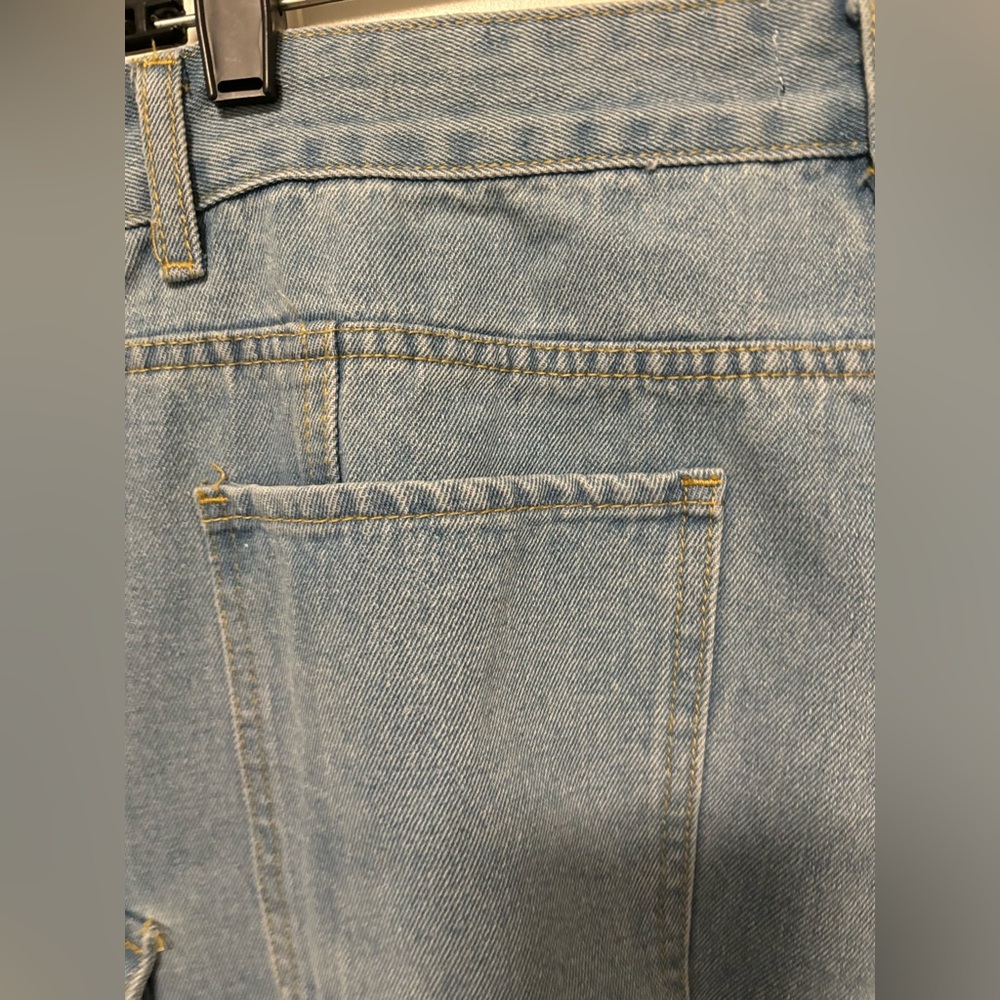 MICAS DENIM MID RISE POCKET STRAIGHT LEG CARGO JEANS NWT XXL - Picture 9 of 10